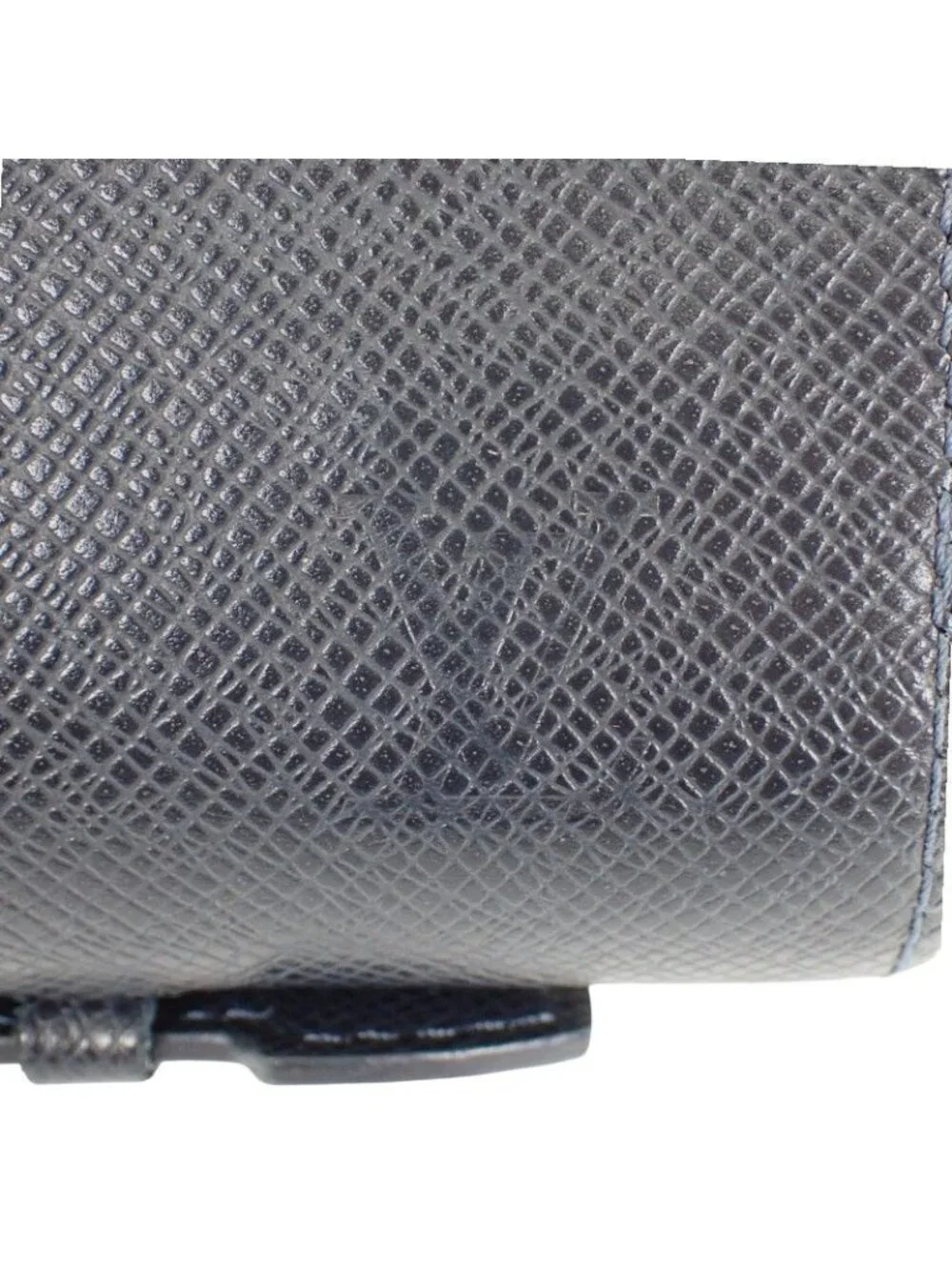 Louis Vuitton Zippy XL Taiga Line Wallet Leather Navy Blue Marine Mini